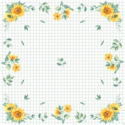 Hussen>DUNI cel® Mitteldecken 84 x 84 cm Sunflower Day