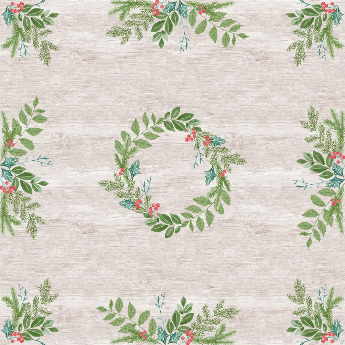 Hussen>DUNI cel® Mitteldecken 84 x 84 cm Winter Greenery