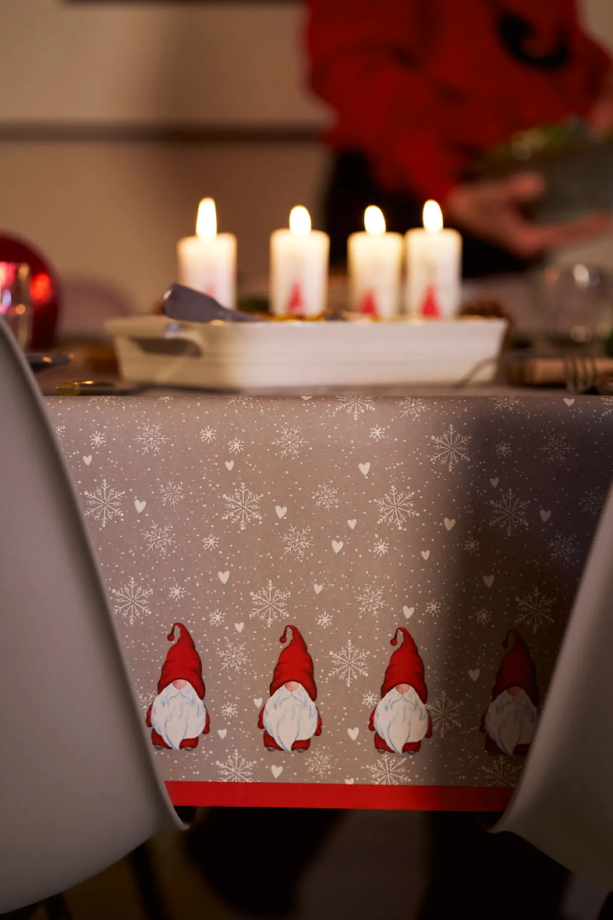 Tischdecken>DUNI cel® Tischdecke 138 x 220 cm Winter Flakes