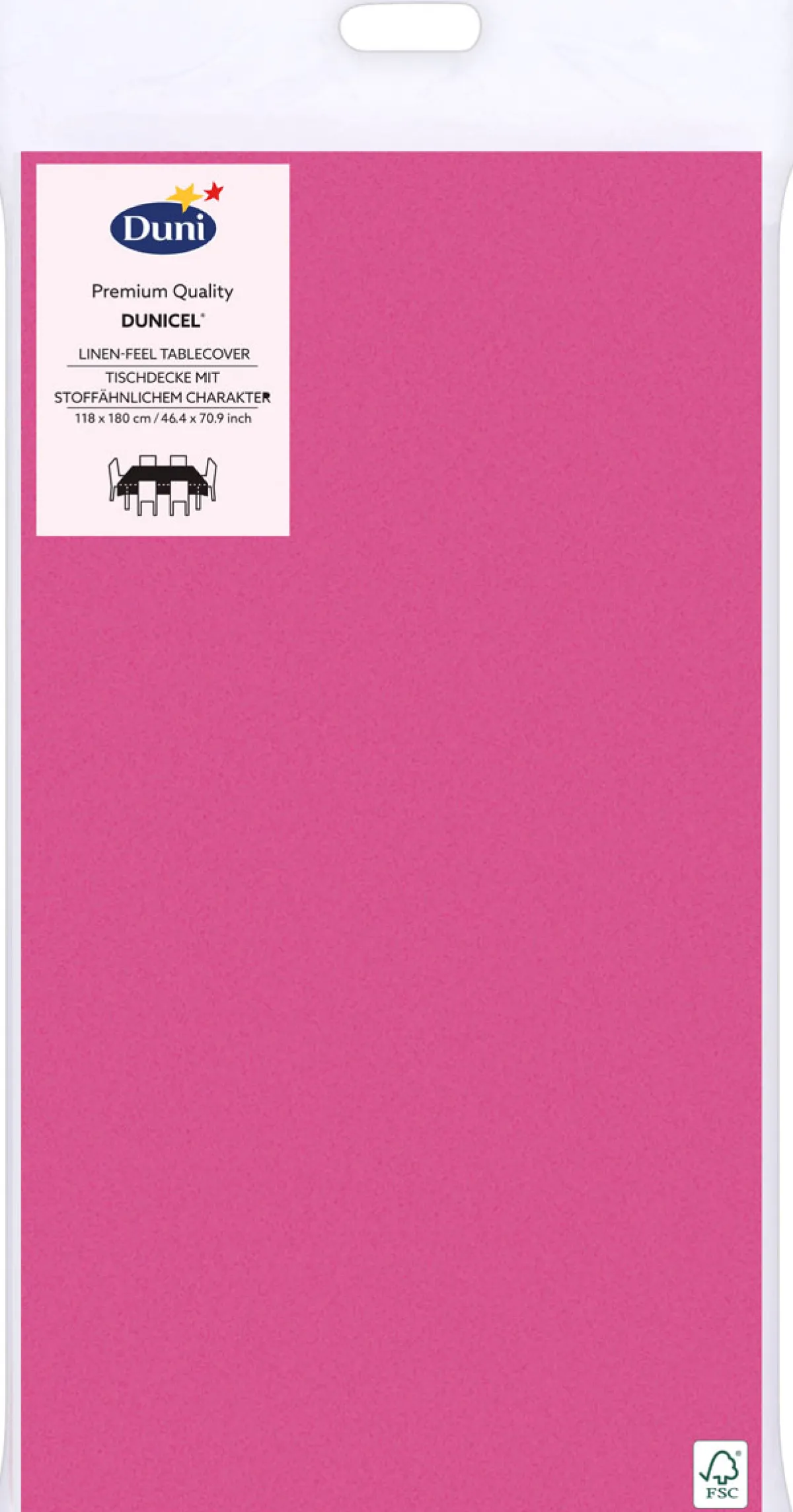 Tischdecken>DUNI cel® Tischdecke 118 x 180 cm Fuchsia
