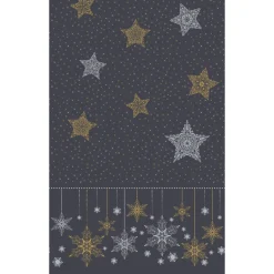 Tischdecken>DUNI cel® Tischdecke 138 x 220 cm Snowstars Black