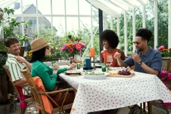 Tischdecken>DUNI cel® Tischdecke 138 x 220 cm Vibrant Bloom