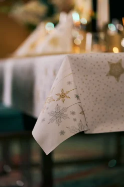 Tischdecken>DUNI cel® Tischdecke 138 x 220 cm Snowstars White