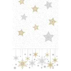 Tischdecken>DUNI cel® Tischdecke 138 x 220 cm Snowstars White