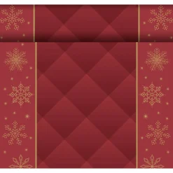 Tischläufer>DUNI cel® Tête-à-Tête-Tischläufer 0,4 x 24 m Rhombus Bordeaux