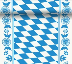 Tischläufer>DUNI cel® Tête-à-Tête-Tischläufer 0,4 x 24 m Bayernraute