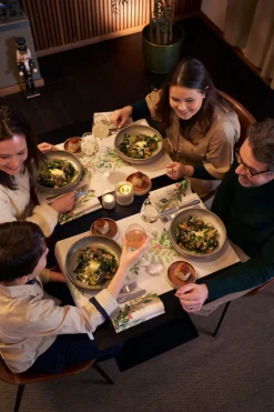 Tischläufer>DUNI cel® Tête-à-Tête-Tischläufer 0,4 x 24 m Winter Greenery