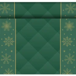 Tischläufer>DUNI cel® Tête-à-Tête-Tischläufer 0,4 x 24 m Rhombus Green