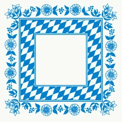 Hussen>DUNI cel®-Mitteldecke 84 x 84 cm Bayernraute