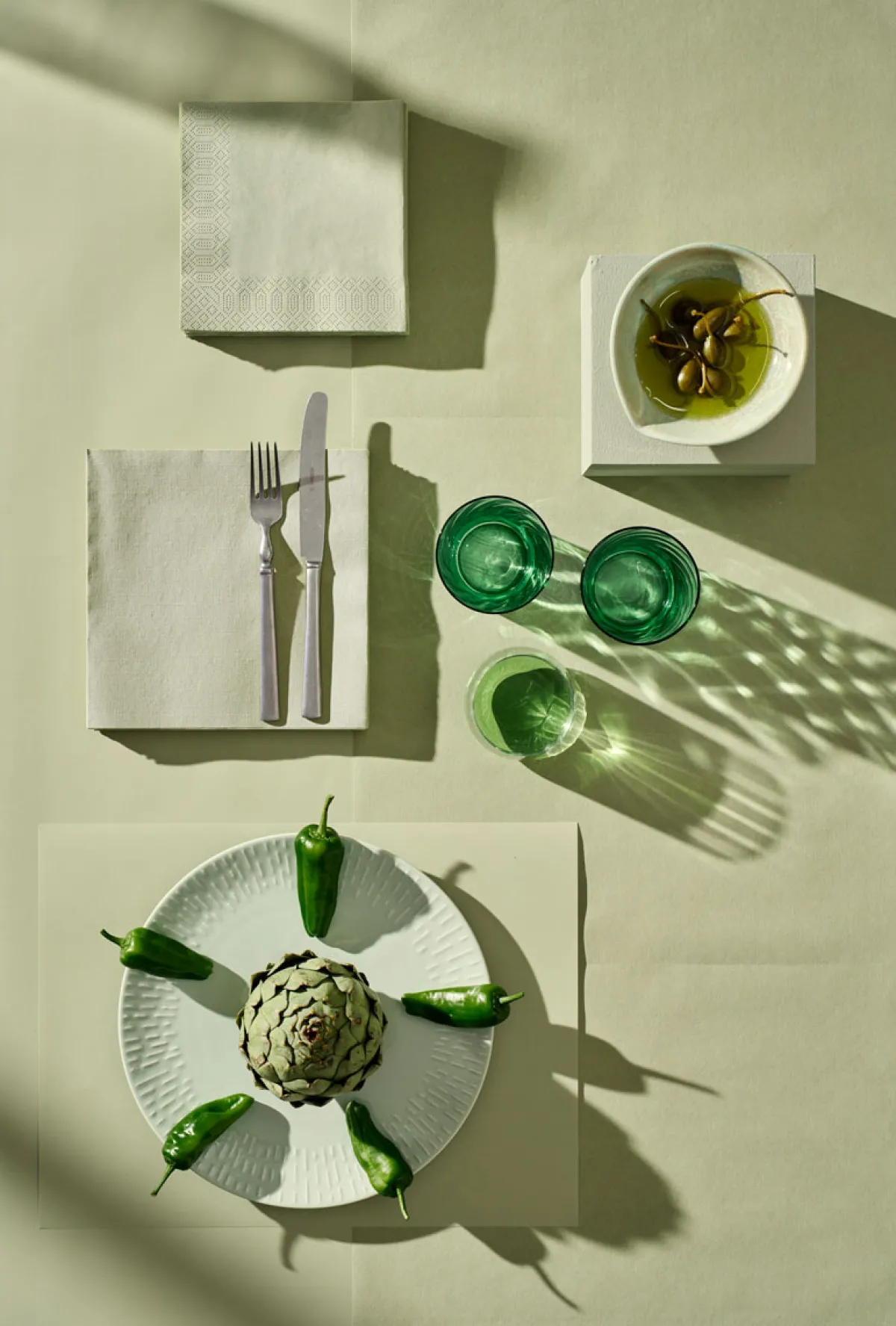 Tischdeckenrolle>DUNI cel®-Tischdeckenrolle 1,18 x 25 m Pistaziengrün