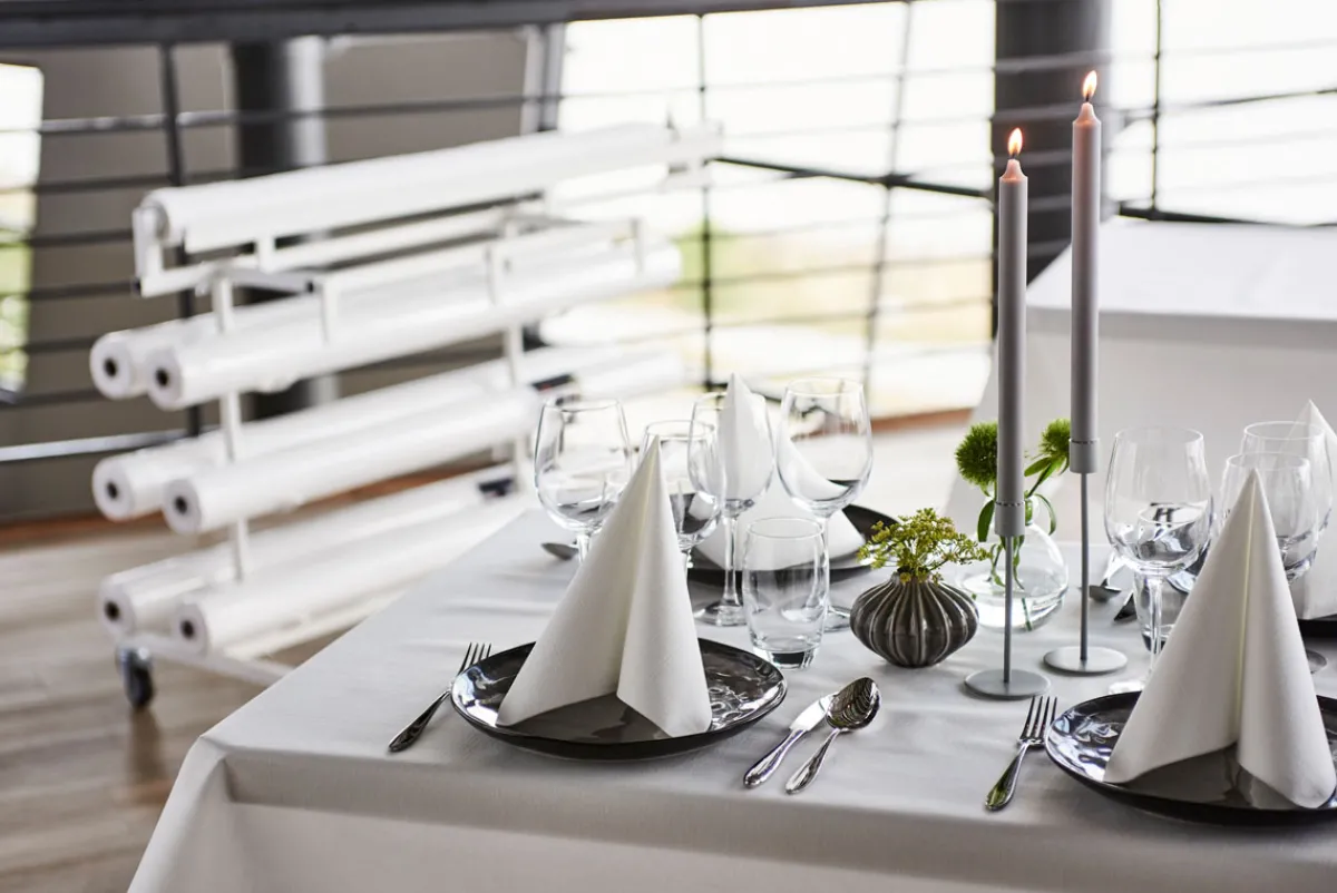 Tischdeckenrolle>DUNI cel®-Tischdeckenrolle 1,18 x 40 m Weiß