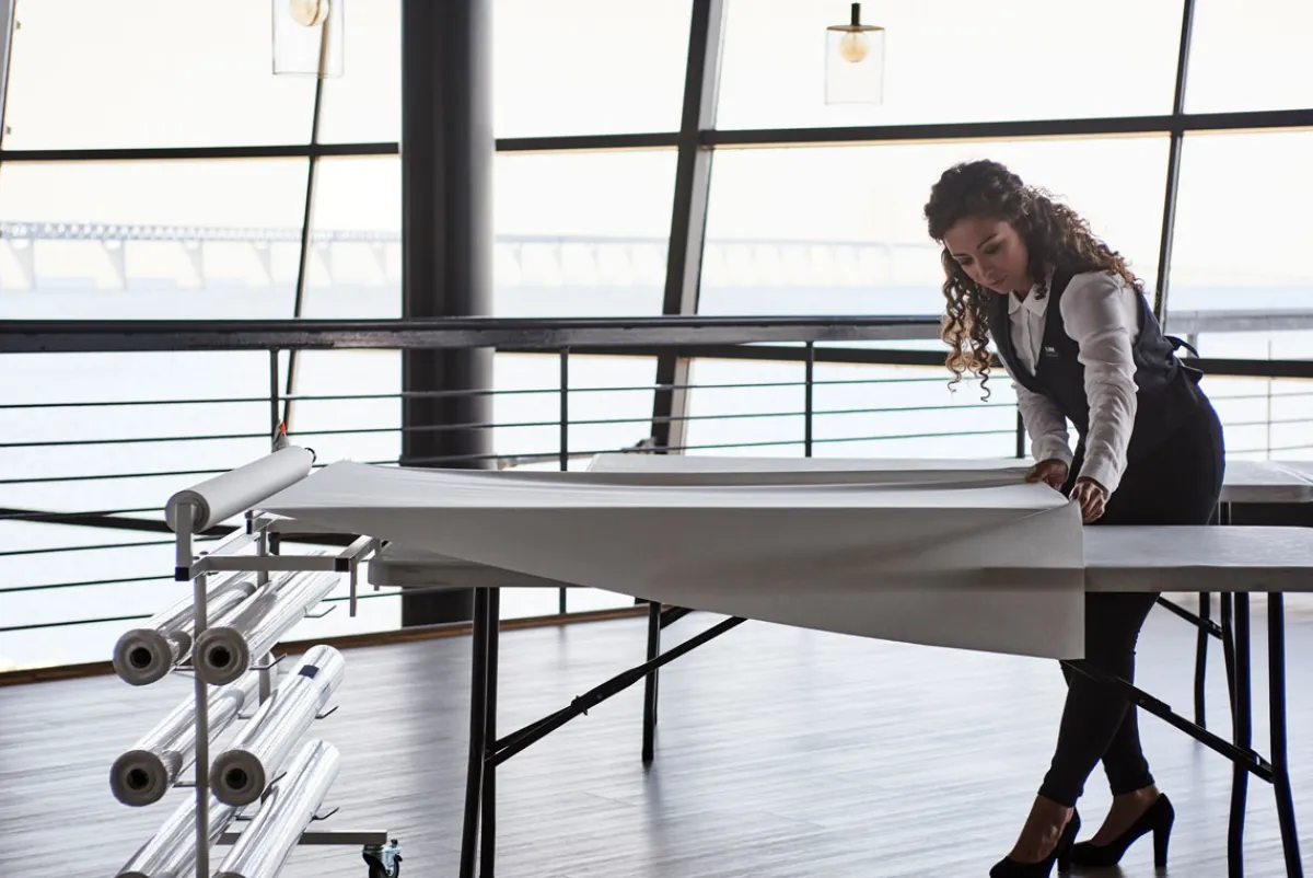 Tischdeckenrolle>DUNI cel®-Tischdeckenrolle 1,18 x 25 m Weiß