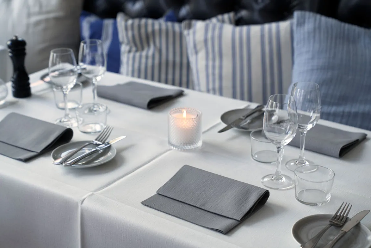 Servietten Im Dinnerformat>DUNI lin®-Serviette 40 x 60 cm Granite Grey