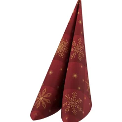 Servietten Im Dinnerformat>DUNI lin®-Serviette 48 x 48 cm Rhombus Bordeaux