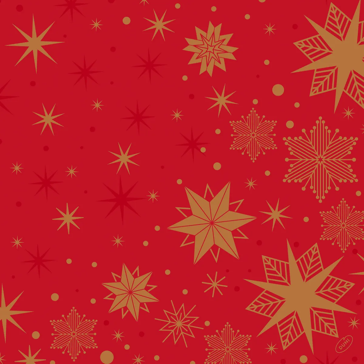 Servietten Im Dinnerformat>DUNI lin®-Serviette 40 x 40 cm Stargazing Red