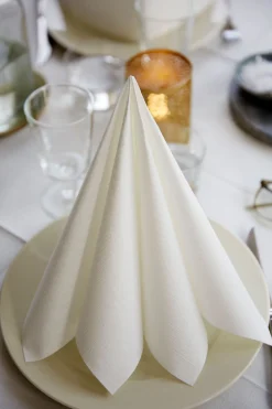 Servietten Im Dinnerformat>DUNI lin®-Serviette 48 x 48 cm Weiß