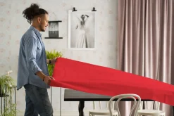 Tischdecken>DUNI silk® Tischdecke 138 x 220 cm Rot