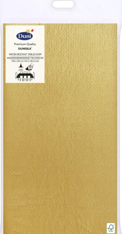 Tischdecken>DUNI silk® Tischdecken 138 x 220 cm Gold