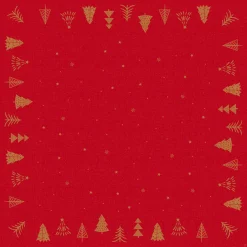 Hussen>DUNI silk®-Mitteldecke 84 x 84 cm Shimmer Trees