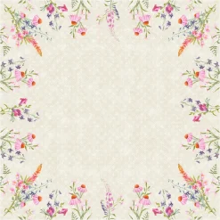 Hussen>DUNI silk®-Mitteldecke 84 x 84 cm Floret