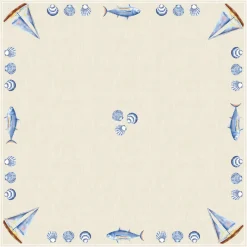 Hussen>DUNI silk®-Mitteldecke 84 x 84 cm Tide