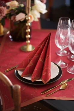 Servietten Im Dinnerformat>DUNI soft®-Serviette 40 x 40 cm Golden Grace Bordeaux