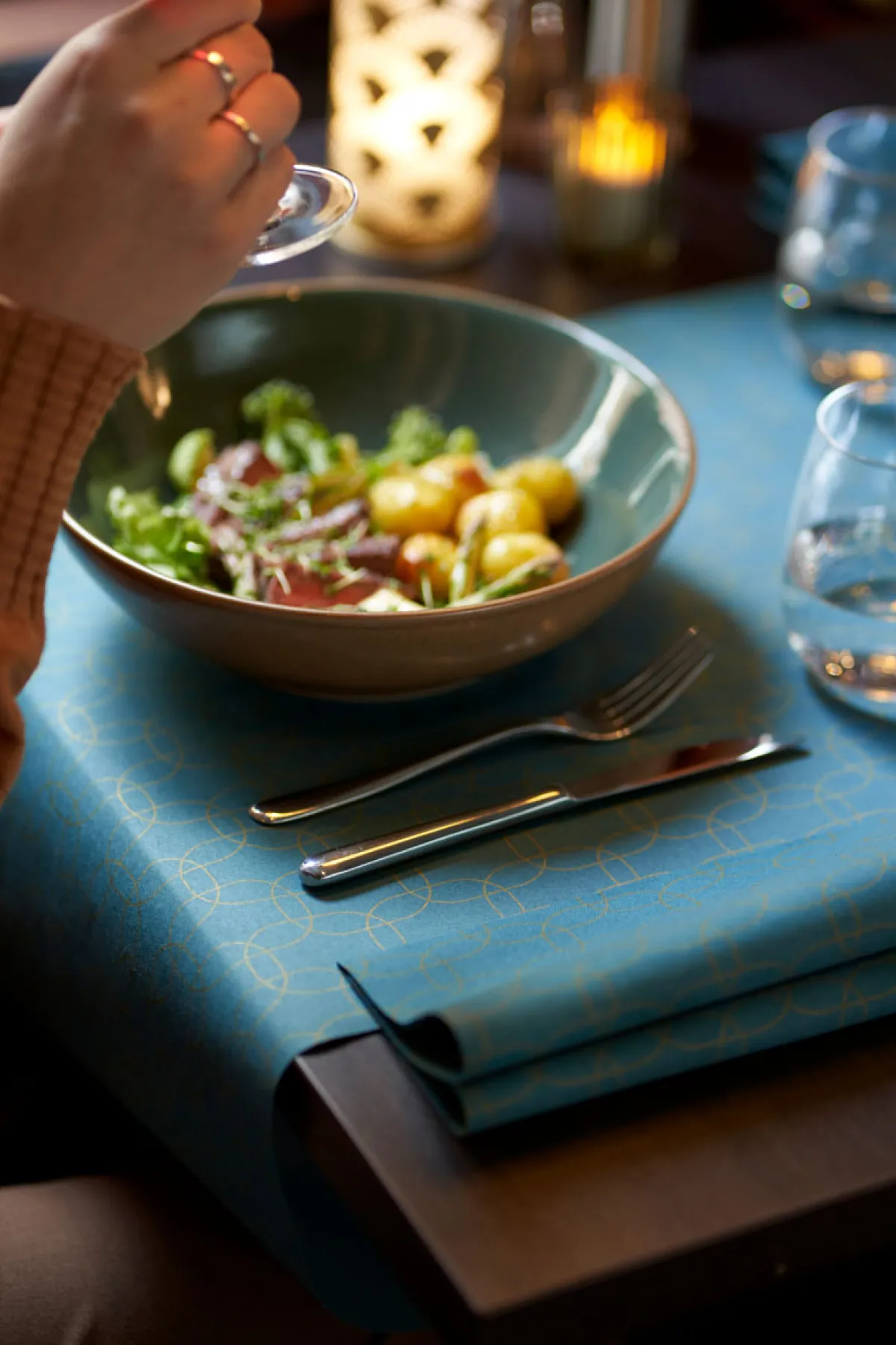 Servietten Im Dinnerformat>DUNI soft®-Serviette 40 x 40 cm Golden Deco