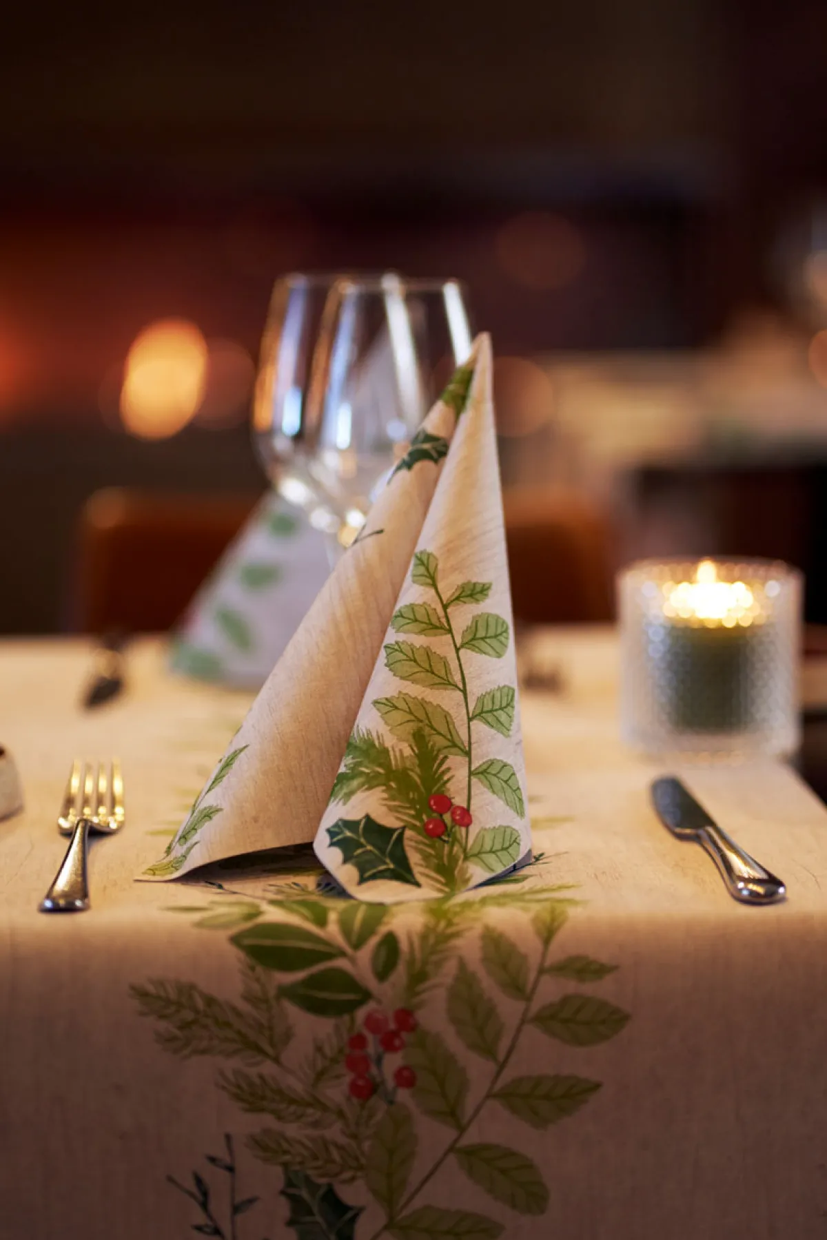 Servietten Im Dinnerformat>DUNI soft®-Serviette 40 x 40 cm Winter Greenery