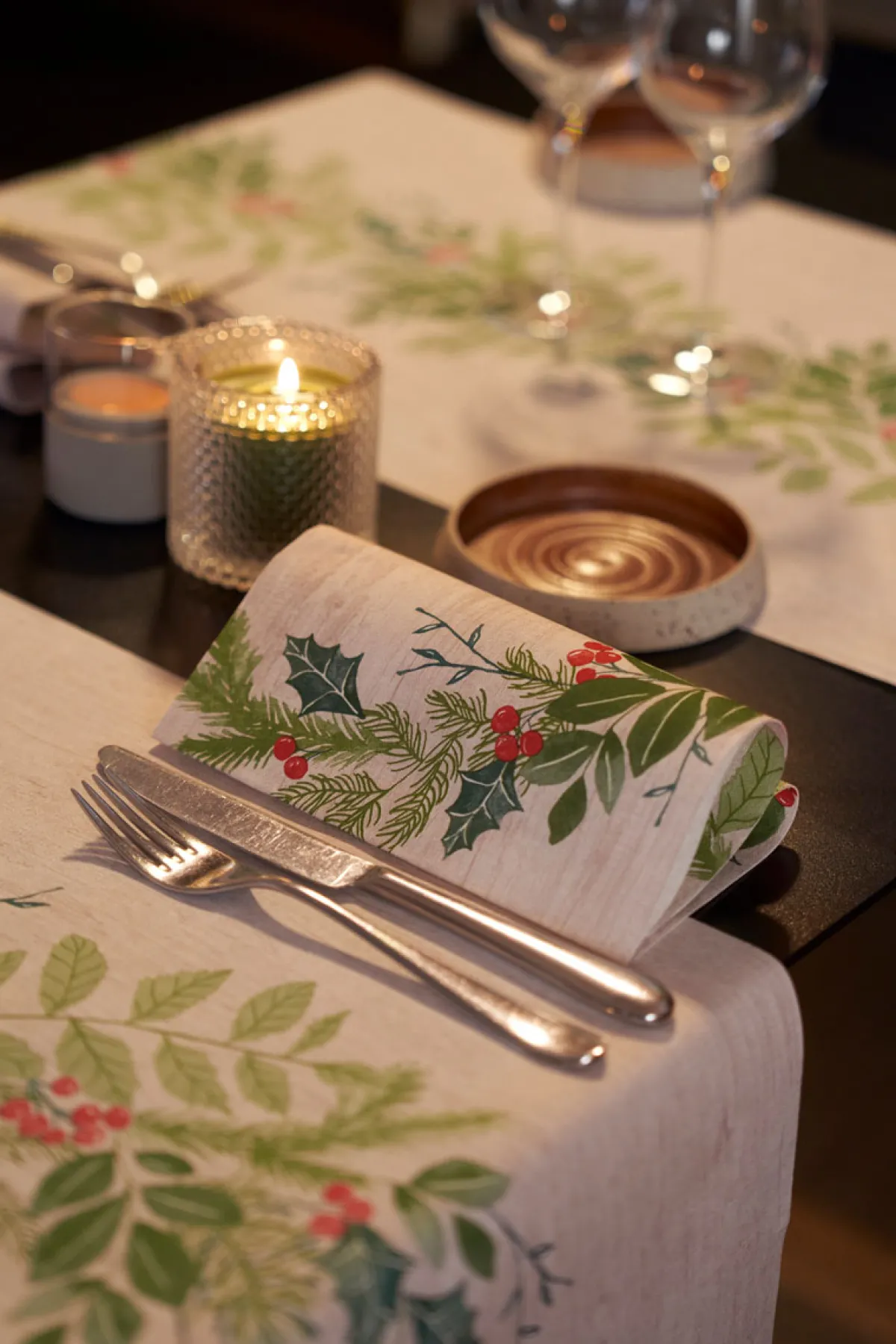 Servietten Im Dinnerformat>DUNI soft®-Serviette 40 x 40 cm Winter Greenery