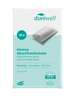 Duniwell Hygieneprodukte>DUNI Einmal Waschhandschuhe 15 x 22 cm Weiß