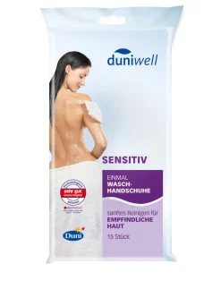Duniwell Hygieneprodukte>DUNI Einmal Waschhandschuhe sensitiv 15 x 22 cm Weiß