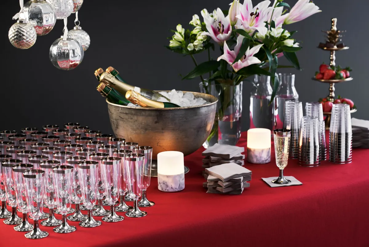 Tischdecken>DUNI Evolin®-Tischdecke 127 x 180 cm Bordeaux