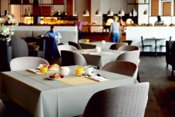 Tischdecken>DUNI Evolin®-Tischdecke 127 x 127 cm Greige