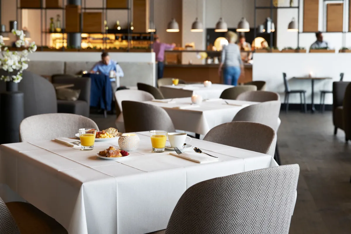 Tischdecken>DUNI Evolin®-Tischdecke 127 x 127 cm Weiß