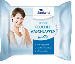Duniwell Hygieneprodukte>DUNI Feuchte Waschlappen sensitiv Weiß