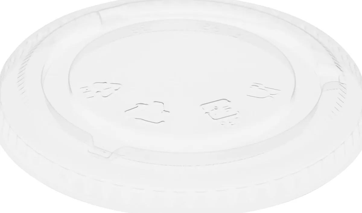 Plastikgläser Und -Becher>DUNI Flacher Deckel geschlossen 27/36 cl Transparent