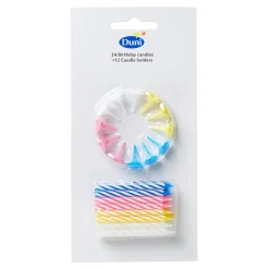 Geburtstagskerzen>DUNI Geburtstagskerzen, sortiert 60 mm 6 Min.