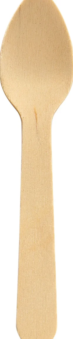 Holzbesteck>DUNI Kaffeelöffel 11 cm Natürlich