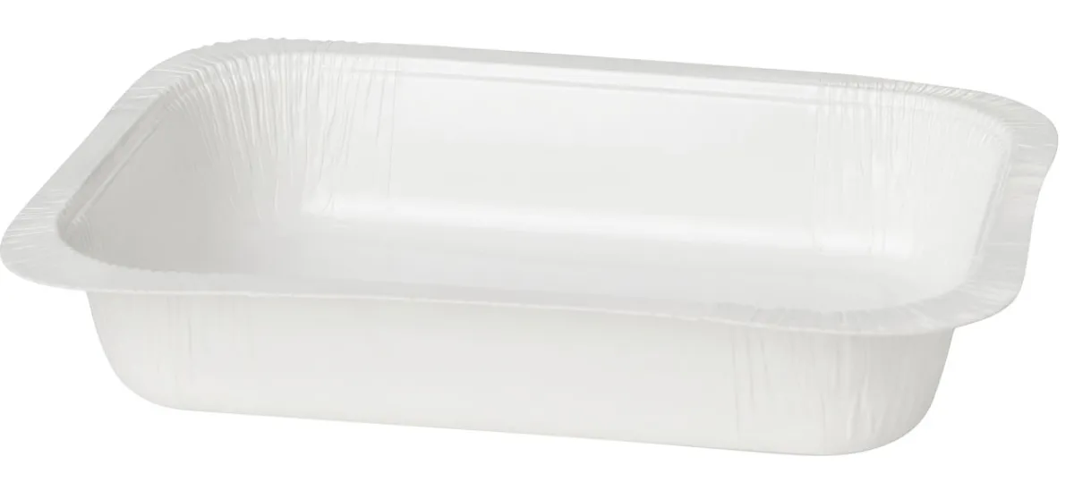 Siegelschalen>DUNIFORM Karton/PET Schale 186 x 136 x 35 mm Weiß ungeteilt