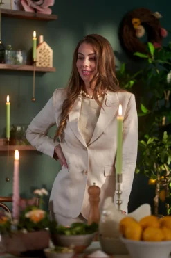 Stabkerzen>DUNI Kerzen 250 x Ø 22 mm 9 Std. Leaf Green