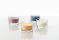 Indoor-Kerzen>DUNI Kerzenglas Ibiza 58 x Ø 85 mm 18 Std. Weiß