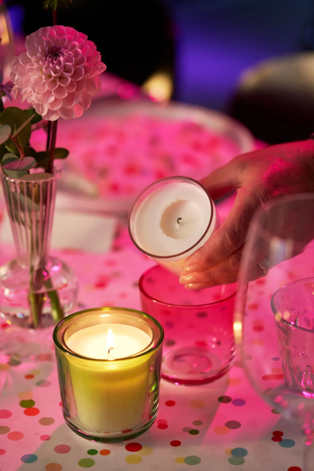 Kerzenhalter>DUNI Kerzenhalter 78,5 x 78 Gelb