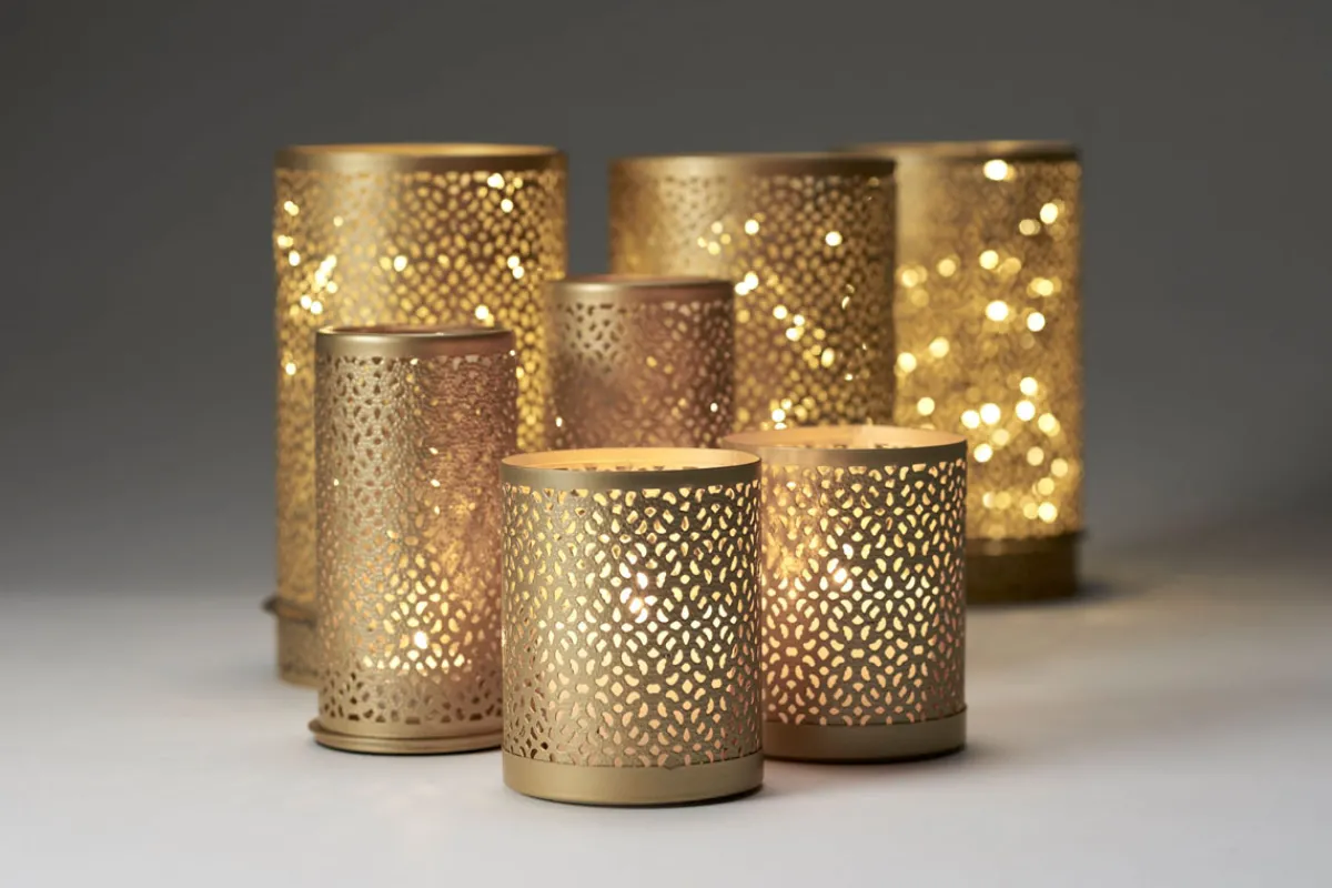 Kerzenhalter>DUNI Kerzenhalter Bliss 100 x Ø 80 mm Gold