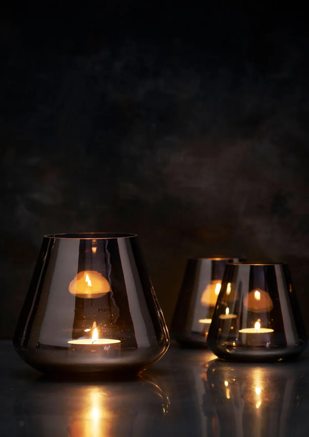 Kerzenhalter>DUNI Kerzenhalter Etna 14,5cm x Ø 16,5cm Anthrazit