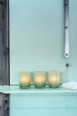 Kerzenhalter>DUNI Kerzenhalter Silky 115 x 85 mm Grün