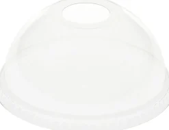 Plastikgläser Und -Becher>DUNI Kuppeldeckel mit Öffnung für 188001-2 27/36 cl Transparent