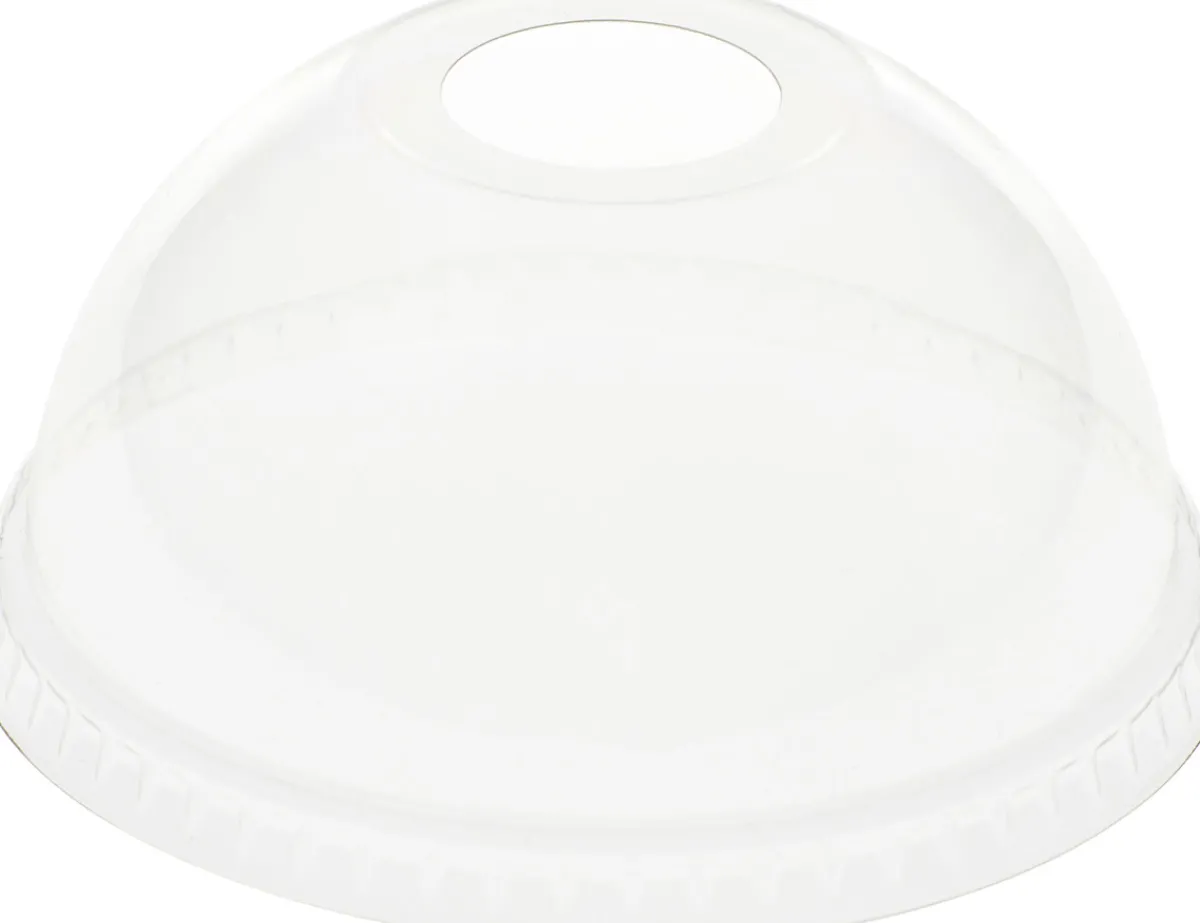 Plastikgläser Und -Becher>DUNI Kuppeldeckel mit Öffnung für 188001-2 27/36 cl Transparent