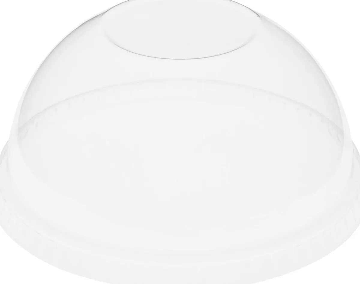 Plastikgläser Und -Becher>DUNI Kuppeldeckel ohne Öffnung 27/36 cl Transparent