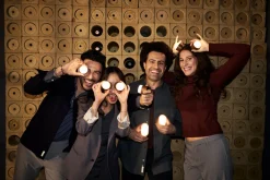 Led Lampen>DUNI LED -Kerzenhalter Bright 10,5 x Ø 7,5 cm Braun