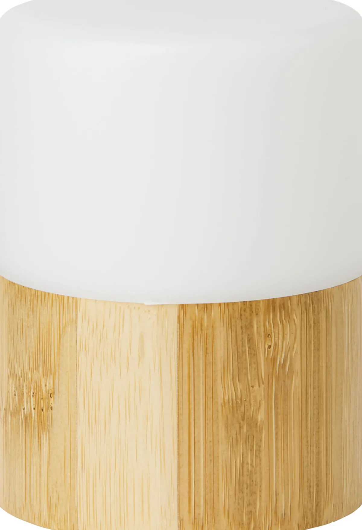 Led Lampen>DUNI LED -Kerzenhalter Bright Bambus 105 x Ø 75 mm Weiß